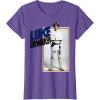 imageStar Wars Luke Skywalker Smiling Card Graphic TShirt TShirtPurple Heather