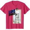 imageStar Wars Luke Skywalker Smiling Card Graphic TShirt TShirtRed Heather