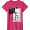 imageStar Wars Luke Skywalker Smiling Card Graphic TShirt TShirtRed Heather