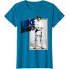 imageStar Wars Luke Skywalker Smiling Card Graphic TShirt TShirtSapphire Blue