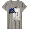 imageStar Wars Luke Skywalker Smiling Card Graphic TShirt TShirtSlate Grey