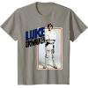 imageStar Wars Luke Skywalker Smiling Card Graphic TShirt TShirtSlate Grey