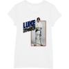 imageStar Wars Luke Skywalker Smiling Card Graphic TShirt TShirtWhite