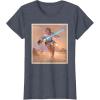 imageStar Wars Luke Skywalker True Jedi TShirt TShirtHeather Blue