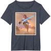 imageStar Wars Luke Skywalker True Jedi TShirt TShirtHeather Blue