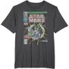 imageStar Wars Luke Skywalker Vintage Comic Cover TShirtDark Heather Grey