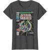 imageStar Wars Luke Skywalker Vintage Comic Cover TShirtDark Heather Grey