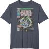 imageStar Wars Luke Skywalker Vintage Comic Cover TShirtHeather Blue