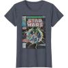 imageStar Wars Luke Skywalker Vintage Comic Cover TShirtHeather Blue