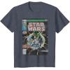 imageStar Wars Luke Skywalker Vintage Comic Cover TShirtHeather Blue