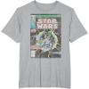 imageStar Wars Luke Skywalker Vintage Comic Cover TShirtHeather Grey