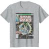 imageStar Wars Luke Skywalker Vintage Comic Cover TShirtHeather Grey