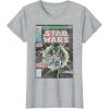 imageStar Wars Luke Skywalker Vintage Comic Cover TShirtHeather Grey