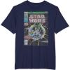 imageStar Wars Luke Skywalker Vintage Comic Cover TShirtNavy Blue