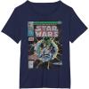 imageStar Wars Luke Skywalker Vintage Comic Cover TShirtNavy Blue
