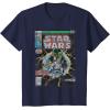 imageStar Wars Luke Skywalker Vintage Comic Cover TShirtNavy Blue