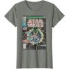 imageStar Wars Luke Skywalker Vintage Comic Cover TShirtOlive Heather