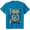 imageStar Wars Luke Skywalker Vintage Comic Cover TShirtSapphire Blue