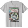 imageStar Wars Luke Skywalker Vintage Comic Cover TShirtSilver Grey