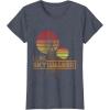 imageStar Wars Retro Luke Skywalker Silhouette Suns TShirt TShirtHeather Blue