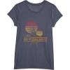 imageStar Wars Retro Luke Skywalker Silhouette Suns TShirt TShirtHeather Blue