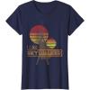 imageStar Wars Retro Luke Skywalker Silhouette Suns TShirt TShirtNavy Blue
