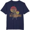 imageStar Wars Retro Luke Skywalker Silhouette Suns TShirt TShirtNavy Blue