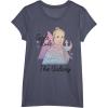 imageStar Wars Rey Girls Rule The Galaxy TShirtHeather Blue