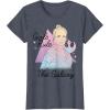 imageStar Wars Rey Girls Rule The Galaxy TShirtHeather Blue