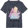 imageStar Wars Rey Girls Rule The Galaxy TShirtHeather Blue