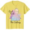 imageStar Wars Rey Girls Rule The Galaxy TShirtLemon Yellow