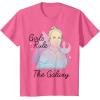 imageStar Wars Rey Girls Rule The Galaxy TShirtPink Heather