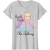 imageStar Wars Rey Girls Rule The Galaxy TShirtSilver Grey