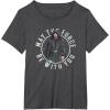 imageStar Wars The Mandalorian Retro Luke Skywalker Circle TShirtDark Heather Grey