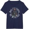 imageStar Wars The Mandalorian Retro Luke Skywalker Circle TShirtNavy Blue