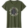 imageStar Wars The Mandalorian Retro Luke Skywalker Circle TShirtOlive Green