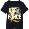 imageStar Wars Use The Force Luke Skywalker Graphic TShirt TShirtBlack