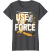imageStar Wars Use The Force Luke Skywalker Graphic TShirt TShirtDark Heather Grey