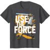 imageStar Wars Use The Force Luke Skywalker Graphic TShirt TShirtDark Heather Grey
