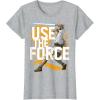imageStar Wars Use The Force Luke Skywalker Graphic TShirt TShirtHeather Grey