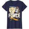 imageStar Wars Use The Force Luke Skywalker Graphic TShirt TShirtNavy Blue