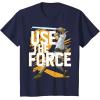 imageStar Wars Use The Force Luke Skywalker Graphic TShirt TShirtNavy Blue