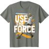 imageStar Wars Use The Force Luke Skywalker Graphic TShirt TShirtOlive Heather