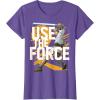 imageStar Wars Use The Force Luke Skywalker Graphic TShirt TShirtPurple Heather