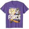 imageStar Wars Use The Force Luke Skywalker Graphic TShirt TShirtPurple Heather