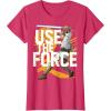 imageStar Wars Use The Force Luke Skywalker Graphic TShirt TShirtRed Heather