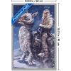 imageTrends International Star Wars The Empire Strikes Back by AJ Frena Wall Poster 34L x 224W Premium Unframed VersionGray Framed Version