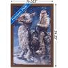 imageTrends International Star Wars The Empire Strikes Back by AJ Frena Wall Poster 34L x 224W Premium Unframed VersionMahogany Framed Version