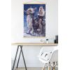 imageTrends International Star Wars The Empire Strikes Back by AJ Frena Wall Poster 34L x 224W Premium Unframed VersionPremium Print and Beechwood Hanger Bundle