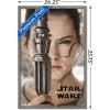 imageTrends International Star Wars The Force Awakens  Rey Portrait Wall Poster 22375quot x 34quot Premium Unframed VersionBarnwood Framed Version